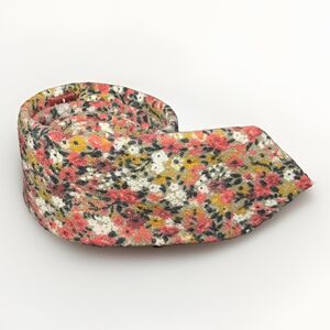 Original Penguin Floral Skinny Cotton Tie Burgundy Mauve Rust Tan